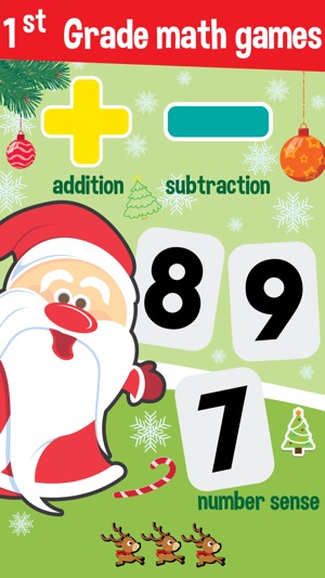 1st grade math games - for learning with santa claus(圖1)-速報App