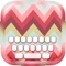 Keyboard –  Monogram : Custom Color & Wallpaper Themes in The Art Designs Collection Style