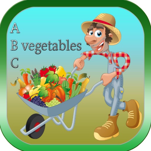 ABC Vegetables Good Speaking Baby Phonics Letters Icon