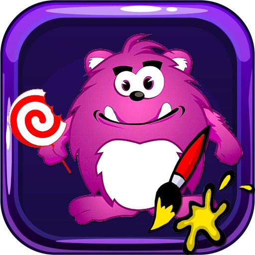 Coloring Board Game Monster iOS App
