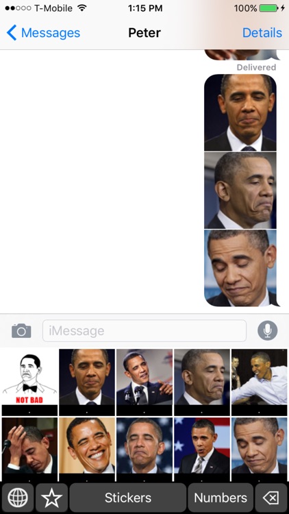 Barack Obama Faces Emoji: Keyboard Stickers and Chat Icons