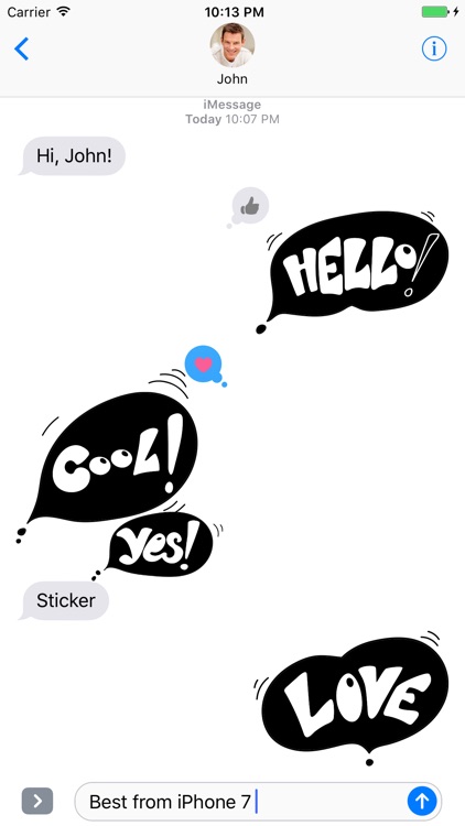 Black Spot - Stickers for iMessage