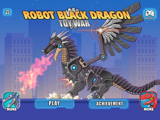 Toy War Robot Black Dragon на iPad