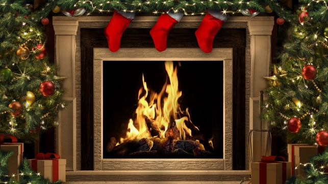 Amazing Christmas Fireplaces