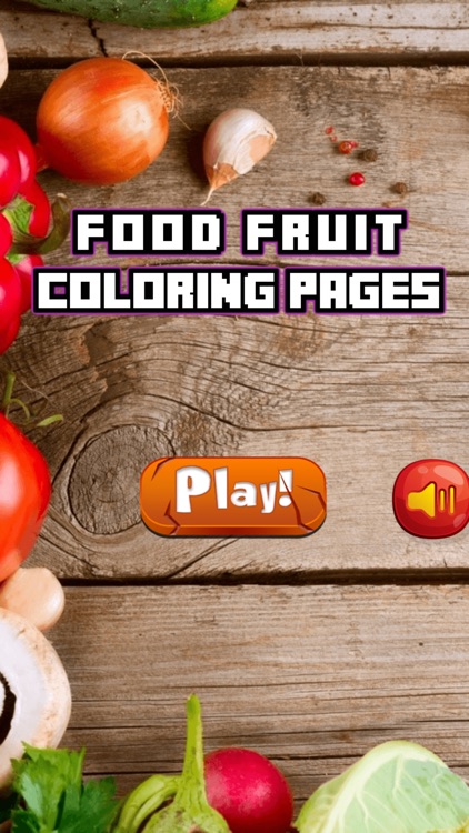 Food Fruit Coloring Page Drawing Book for Kids