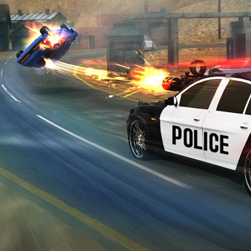 Police Shooting Car Chase V2 icon