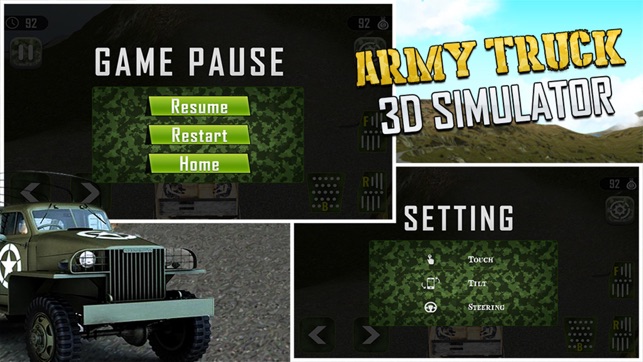 Army Truck 3D Simulator 2016