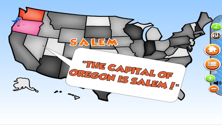 US States and Capitals Puzzle Quiz