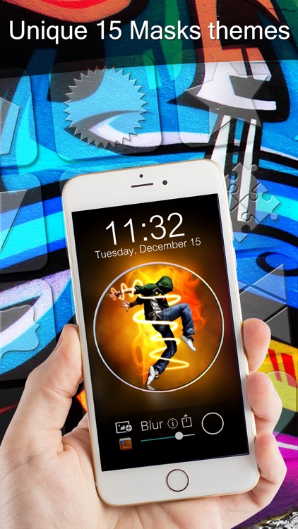 Blur Lock Screen Photo Maker Wallpaper for Hip Hop