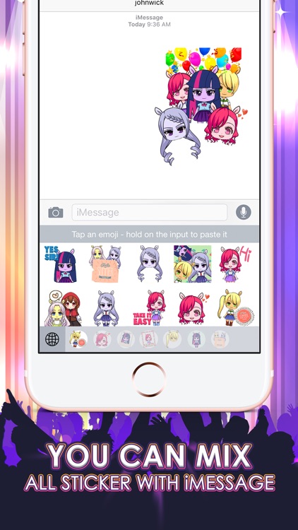 Pony Girls Emoji Sticker Keyboard Themes ChatStick