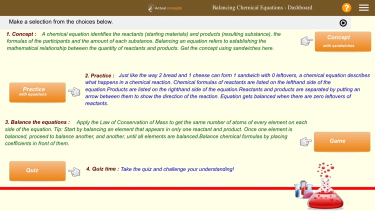 Gamily-Balancing Chemical Equations
