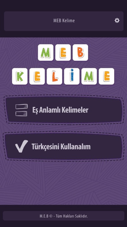 MEB-Kelime