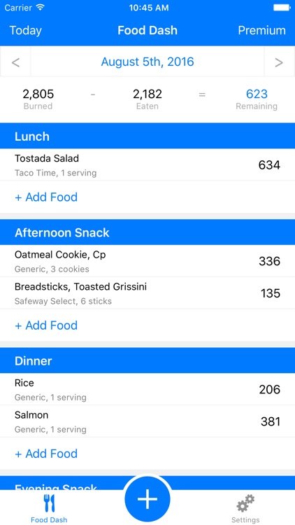 Food Dash for Fitbit - Calorie Counter & Diet Tracker for Weight Loss Management