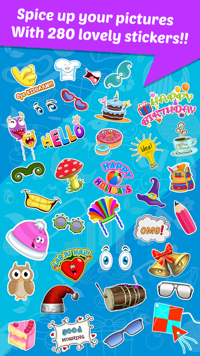 StickonPic Photo booth : Fun sticker app editor and props for adults