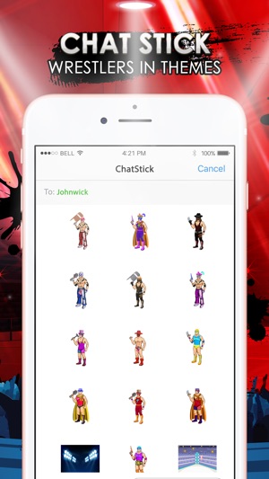 Wrestlers Emoji Stickers Keyboard Themes ChatStick(圖1)-速報App