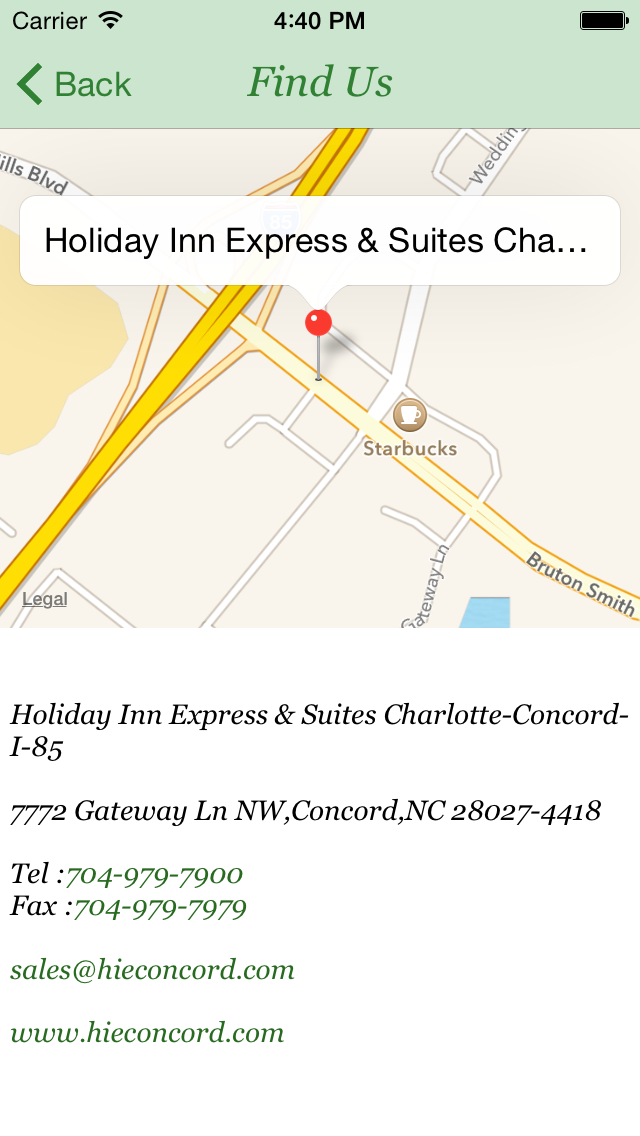 How to cancel & delete Holiday Inn Express & Suites Charlotte Concord from iphone & ipad 4