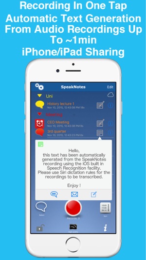 SpeakNotes - Audio Recorder.