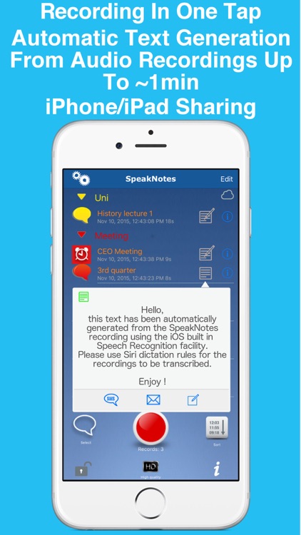 SpeakNotes - Audio Recorder.