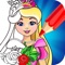 The Best princess coloring book of kids game