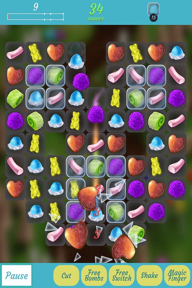 Gummies match 3 screenshot 2