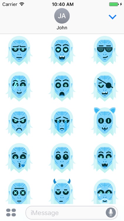 White Walker sticker pack