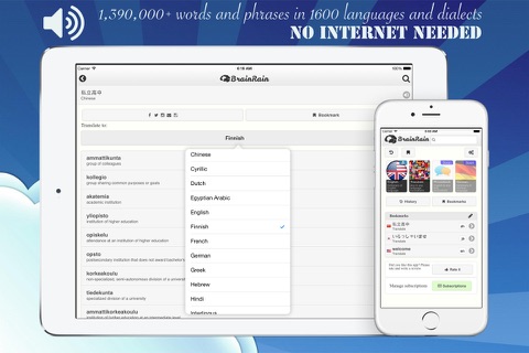BrainRain multilingual dictionaries & thesaurus Offline screenshot 4