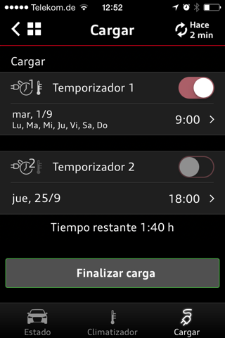 Audi A3 e-tron connect App screenshot 4