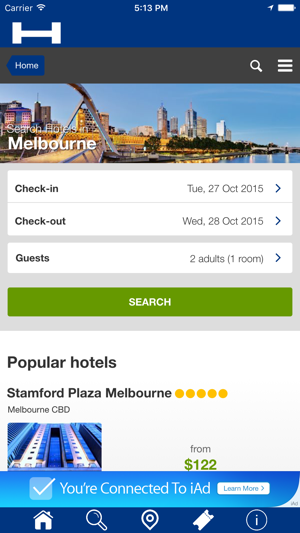 Melbourne對於今晚與地圖和旅行遊覽比較和預訂酒店(圖1)-速報App