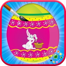 Activities of Color Therapy Easter day coloring book fingerpaint magic