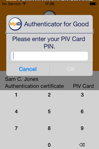 MyID Authenticator for Good screenshot 2