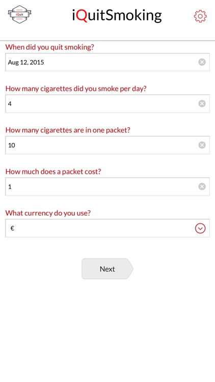 Quit smoking: iQuitSmoking App