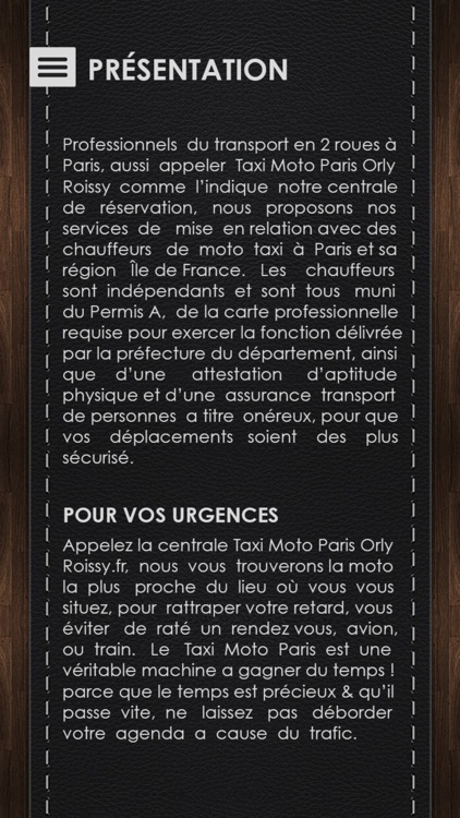 Taxi Moto Paris Orly Roissy screenshot-4