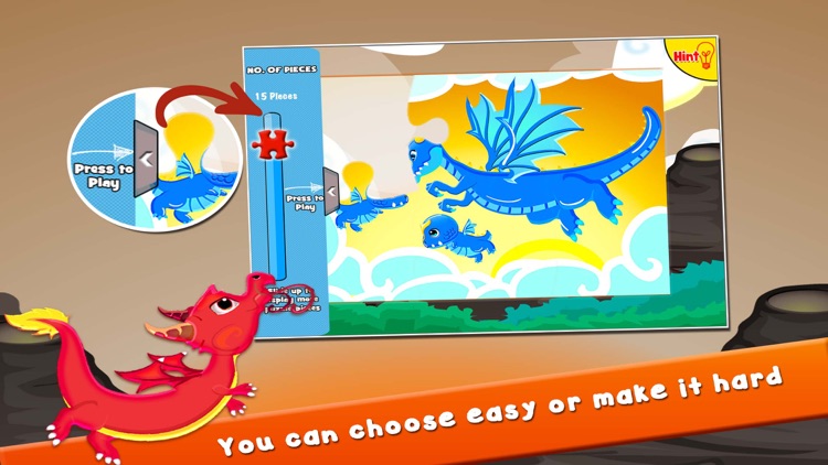 Dragons and Puzzles: Puzzles for Kids Free