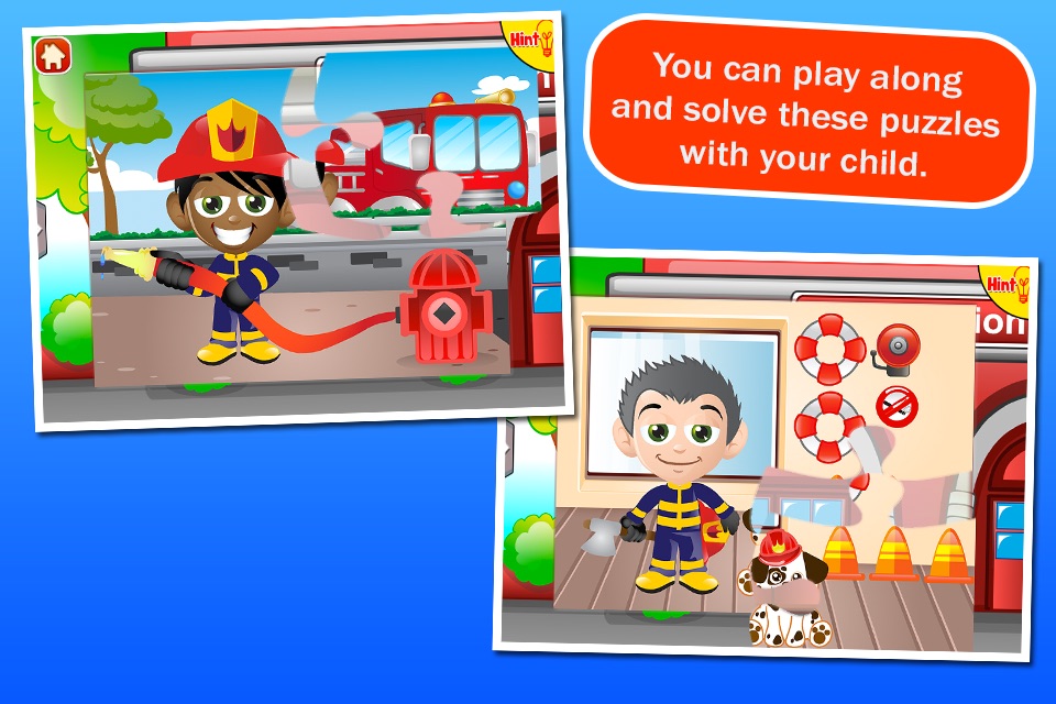Fireman Jigsaw Puzzles for Kids screenshot 3