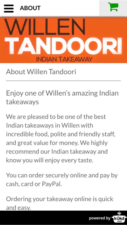 Willen Tandoori Indian Takeaway screenshot-3