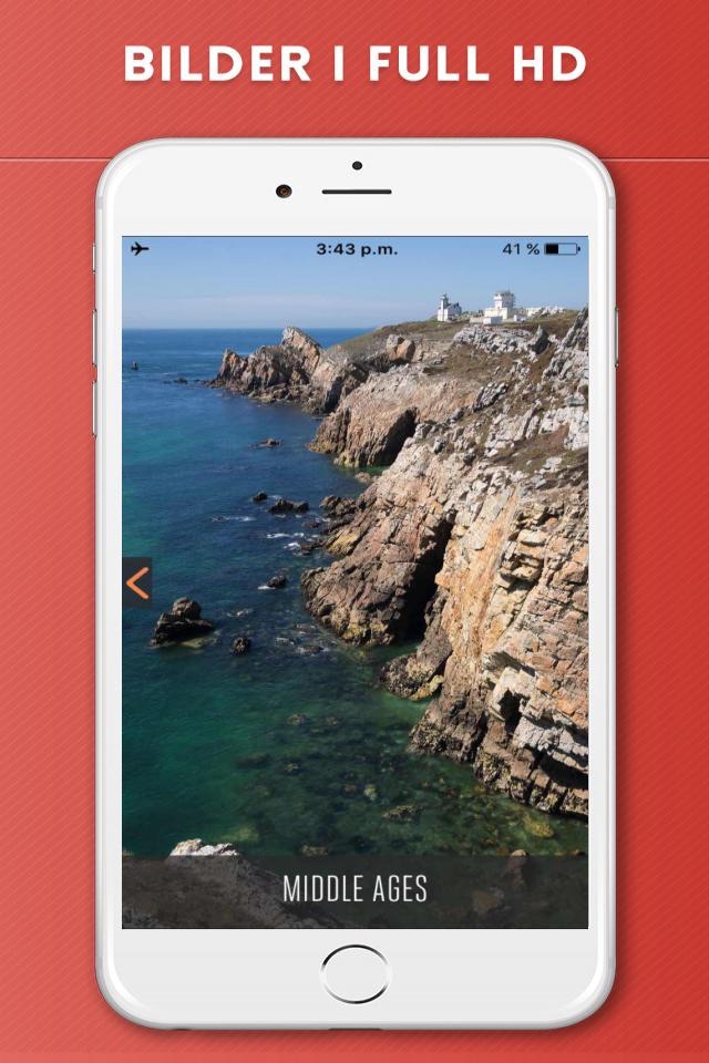 Brittany Travel Guide with Offline City Street Map screenshot 2