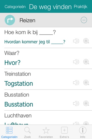 Danish Pretati - Translate, Learn and Speak Danish with Video Phrasebook screenshot 2