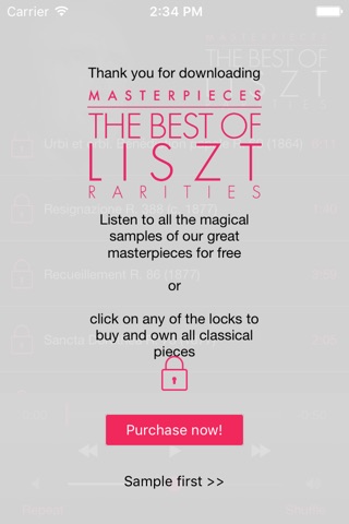 Liszt Rarities screenshot 2
