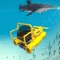 Submarine Simulator – Explore a huge 3d open underwater world populated by different kinds of sea animals like sharks, whales, squids, orca, stingrays, dolphin, many fish species and other secret creature like the extinct megalodon a primeval animal