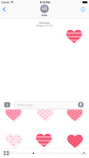 Text Hearts Pack for iMessage(圖2)-速報App