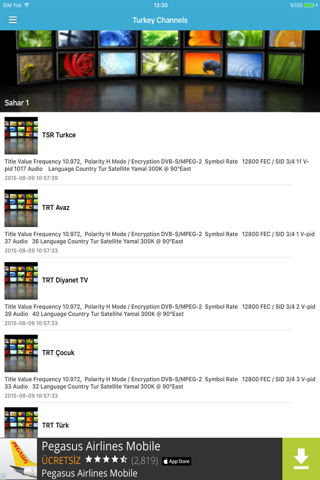 Turkey TV Channels Sat Info screenshot 2