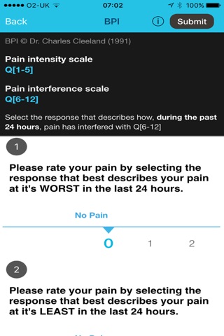 My Pain Impact screenshot 2
