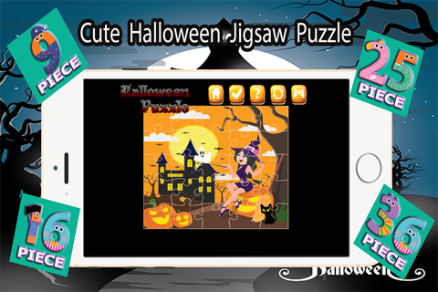 Cute Halloween Jigsaw Puzzle screenshot 3