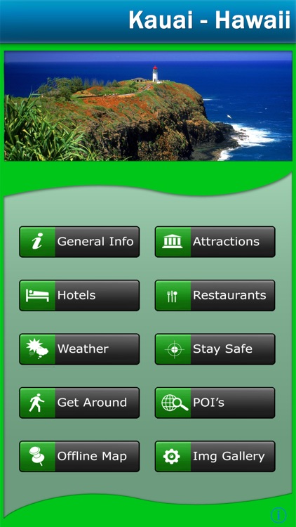 Kauai - Hawaii Offline Map Travel Guide