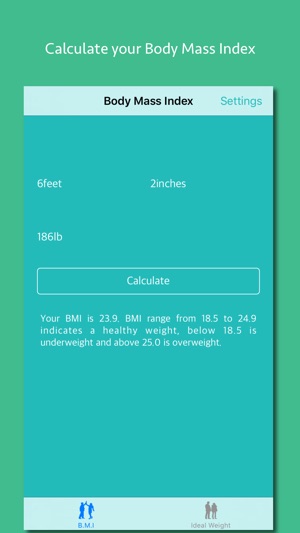 BMI & Ideal Weight Calculator(圖1)-速報App