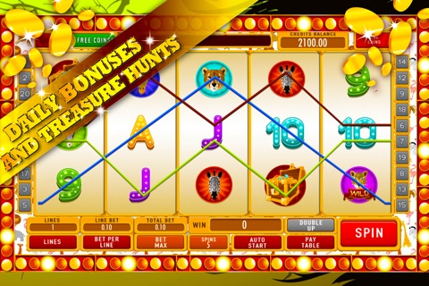 Lucky Lion Eyes Slot Machines: Be a casino animal legend and win big fun prizes screenshot 3