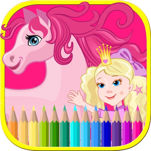 Princess Coloring Book - All Drawing Paint mix Color Games HD iOS App