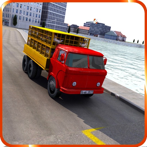 Chicken Transport Van Simulator - 4x4 loader game