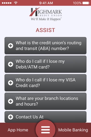 Highmark Credit Union Mobile screenshot 4