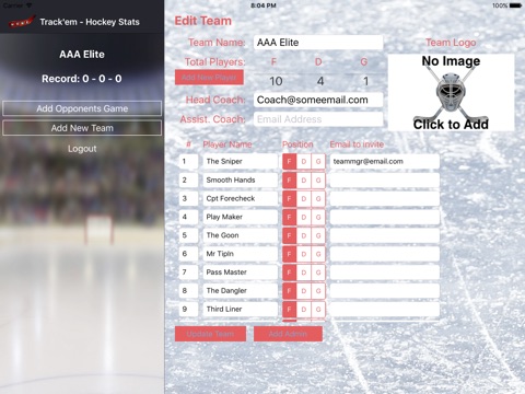 Track'em Live - Hockey Stats screenshot 2
